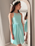 Norah Turquoise Girls Dress - A Little Lacey · Photo 7 of 20