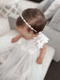 Nova Girls Pearl & Diamnate Silver Headband - A Little Lacey · Photo 6 of 11