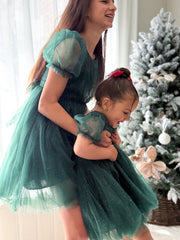 Nina Green Sparkle Girls Christmas Dress - A Little Lacey