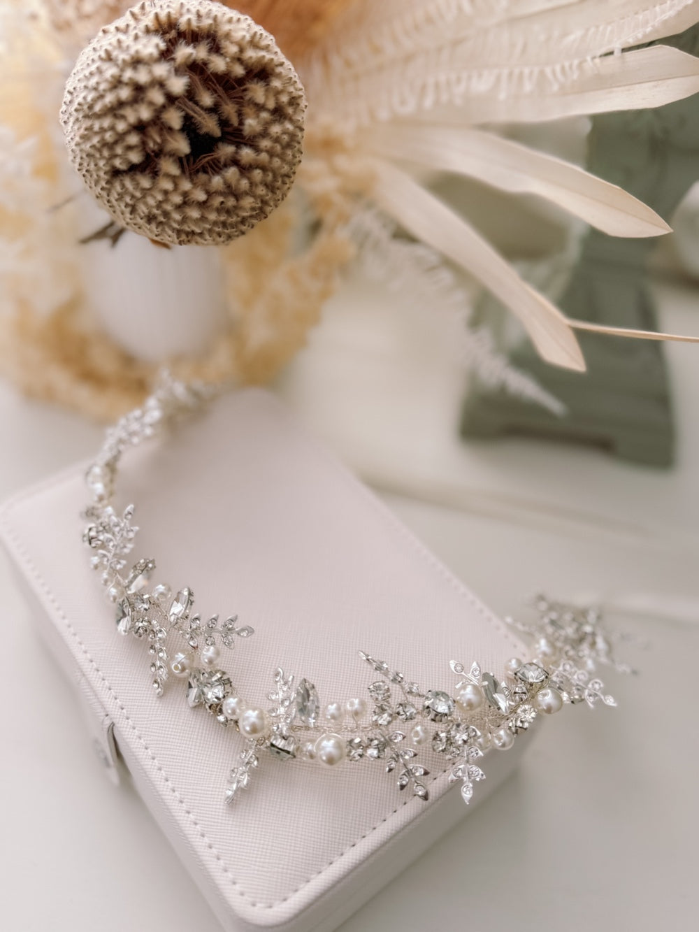Olivia Girls Pearl & Diamante Headpiece