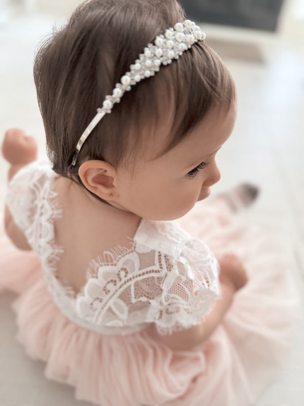 Pearl Girls Headband – A Little Lacey - Main Image