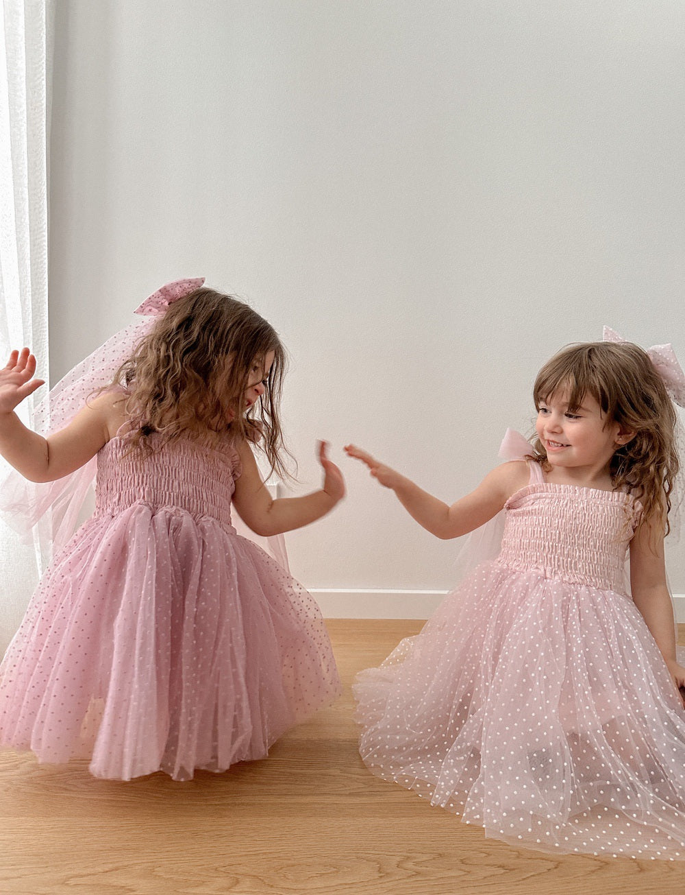 Poppy Lilac Tulle Bow - Girls Party Dresses