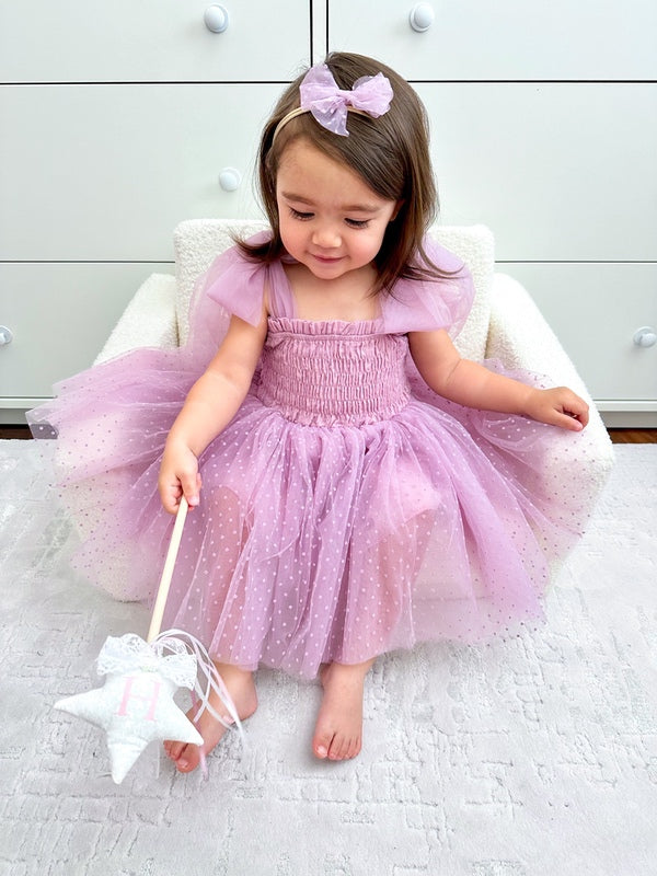 Baby girl purple 2025 easter dress