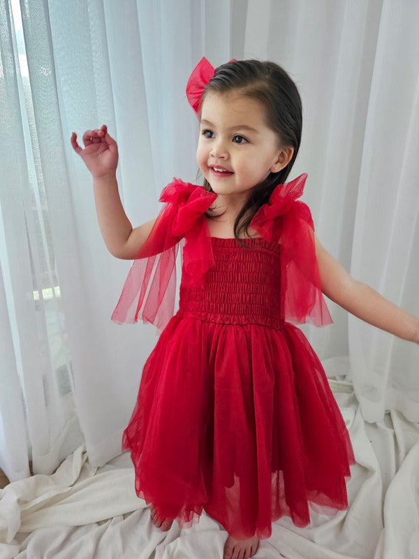 Poppy Girls Red Christmas Dress - Christmas Dresses and Rompers