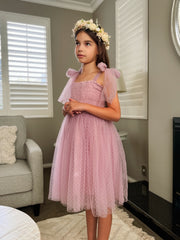 Poppy Lilac Swiss Dot Dress - A Little Lacey