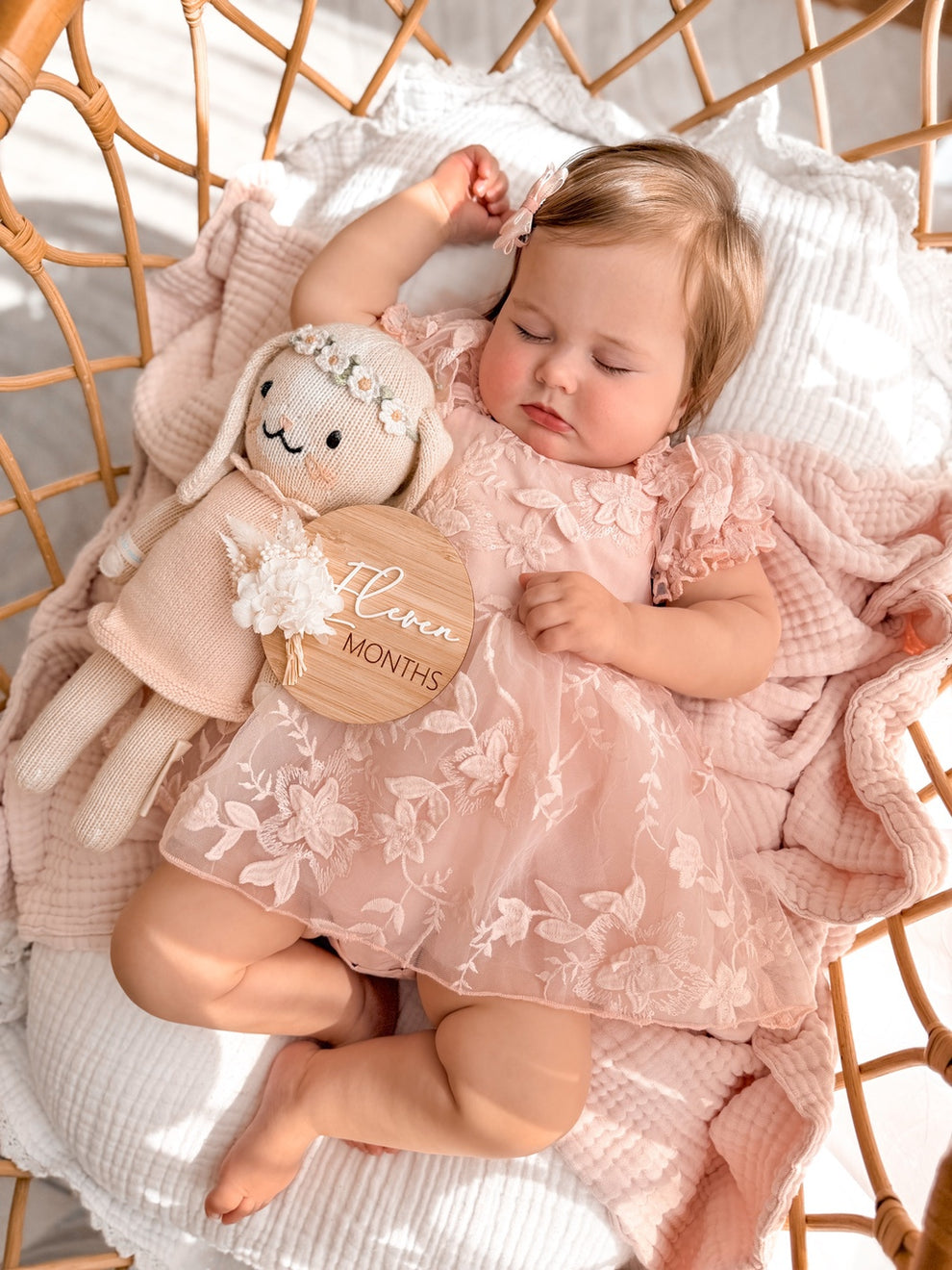 Petal Pink Embroidered Baby Dress - A Little Lacey · Photo 8 of 15