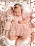 Petal Pink Embroidered Baby Dress - A Little Lacey · Photo 9 of 15