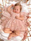 Petal Pink Embroidered Baby Dress - A Little Lacey · Photo 3 of 15