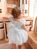 Petal Blue Embroidered Baby Dress - A Little Lacey · Photo 18 of 18