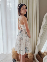 Phoebe Chiffon Girls Dress Ocean Breeze - A Little Lacey