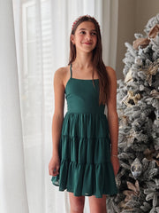 Phoebe Girls Evergreen Dress - A Little Lacey