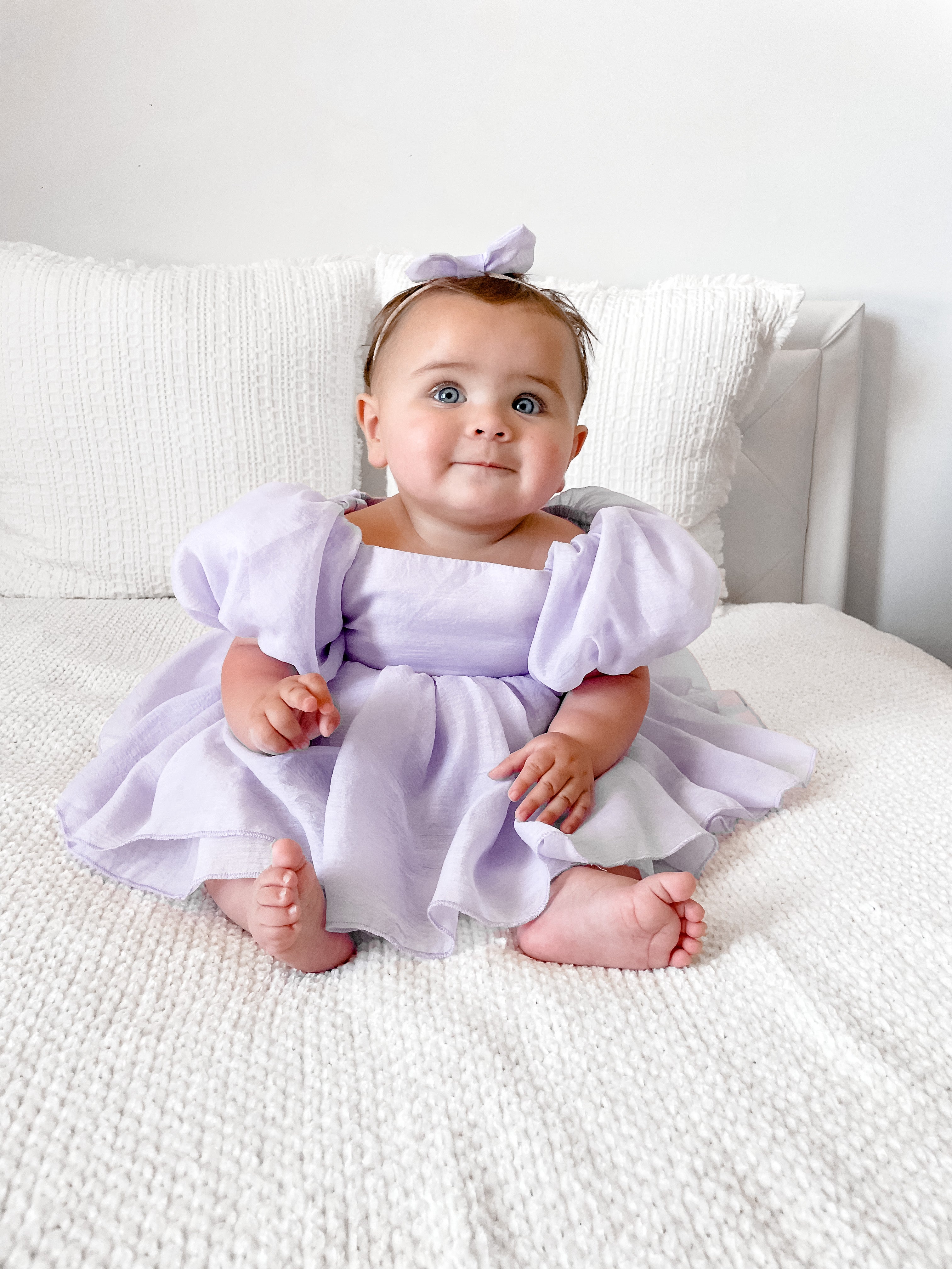 infant purple dress Lilac Baby Girl 1st Birthday Dress: Satin & Lace Party Tutu