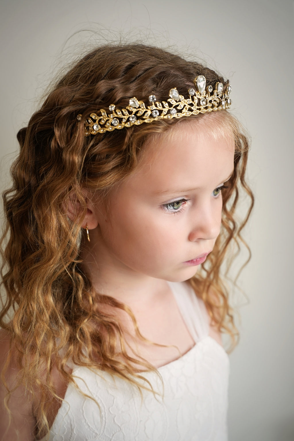 Golden Princess Girls Tiara - All Accessories