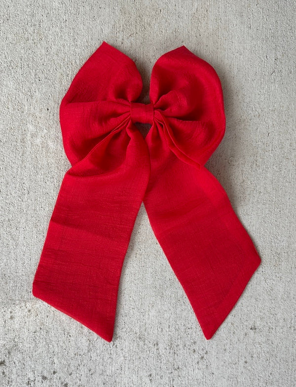 Red Elegance Sailor Bow - A Little Lacey