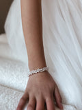 Sparkling girls jewellery – pink pearl and crystal bracelet