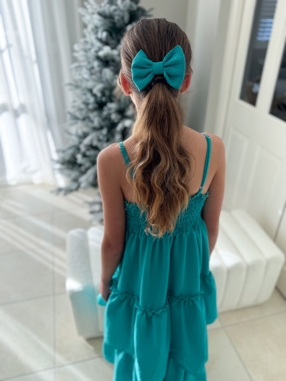 Sabrina Girls Green Maxi Dress - A Little Lacey · Photo 7 of 7