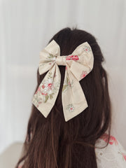 Sadie Floral Girls Bow - A Little Lacey