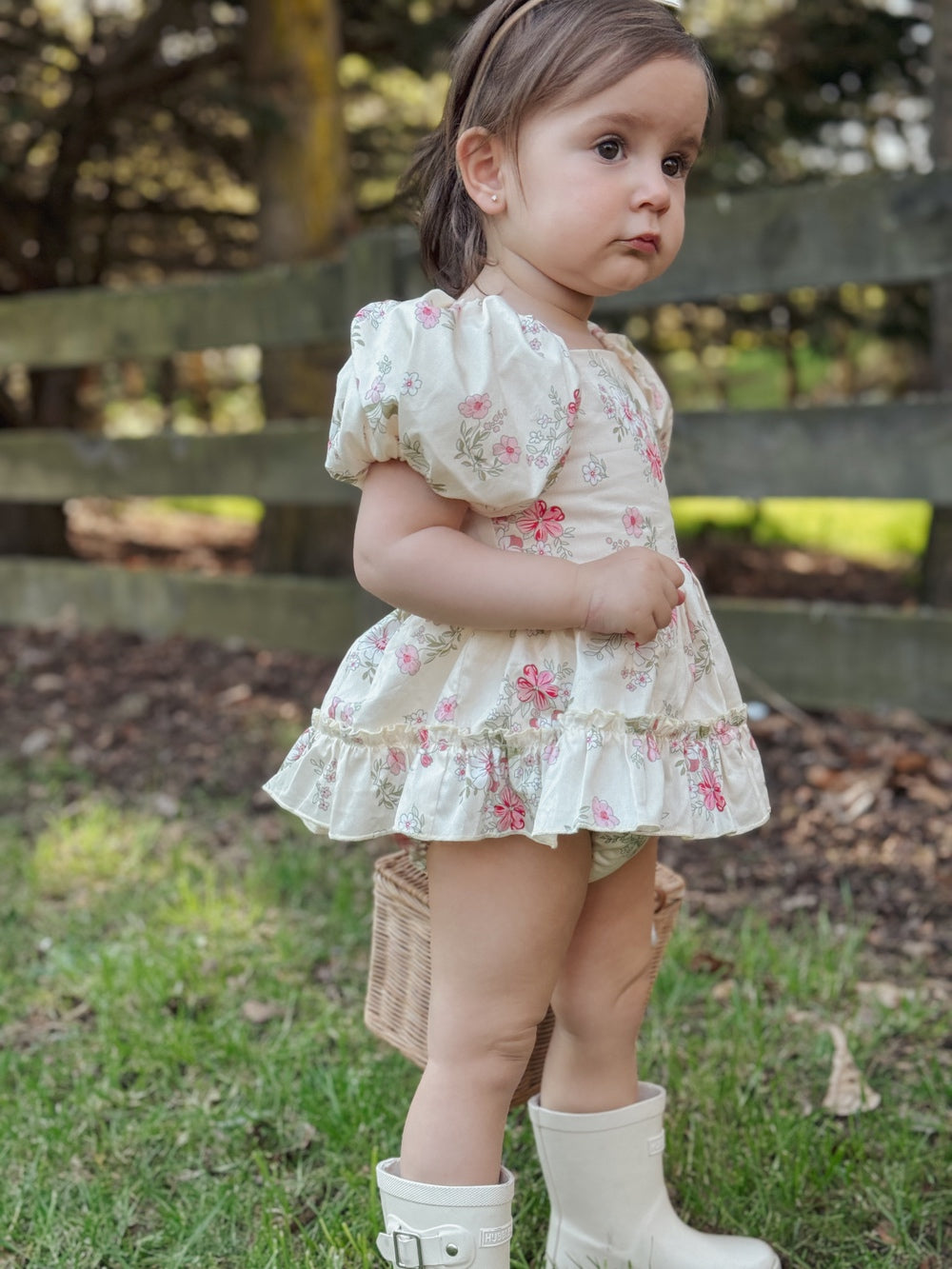 Sadie Floral Baby Romper - Baby Rompers