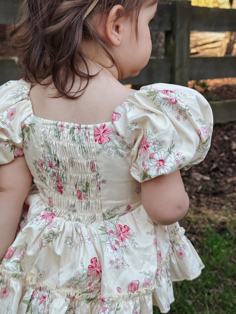 Sadie Floral Baby Romper - A Little Lacey