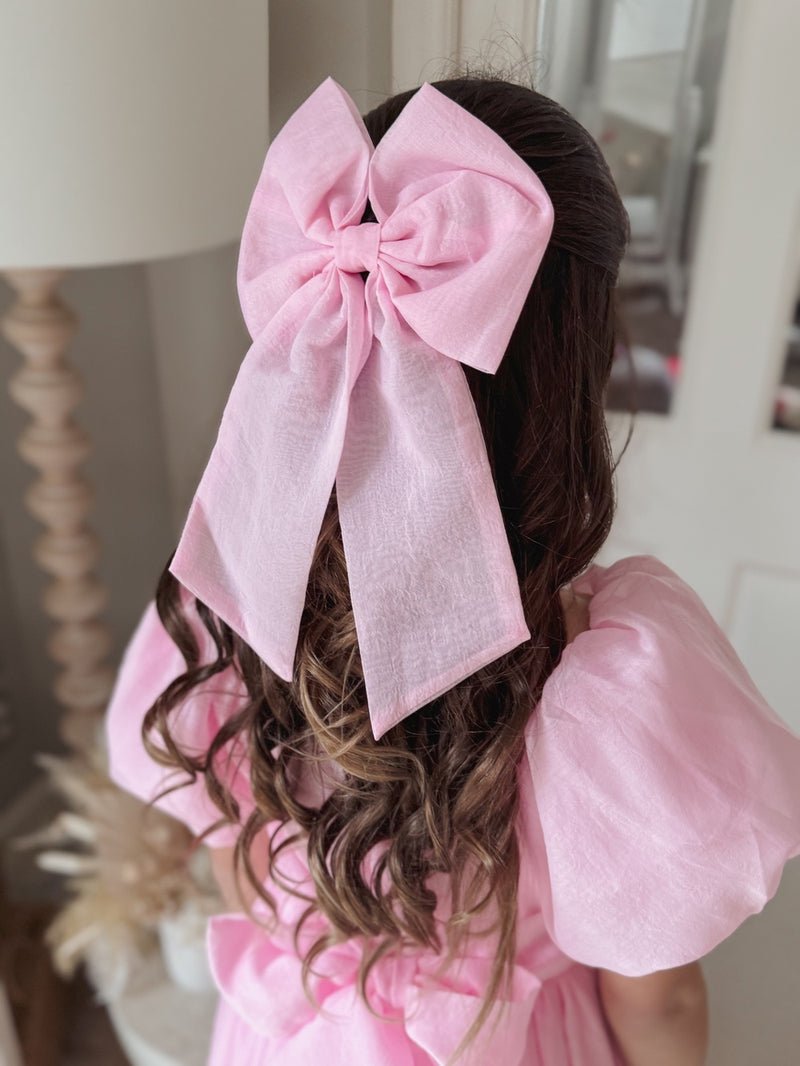 Candy Pink Elegance Sailor Bow - A Little Lacey