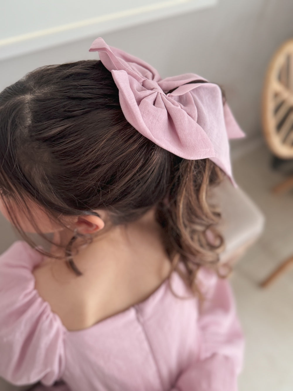 Dusty Pink Elegance Sailor Bow - Bows and Hairclips