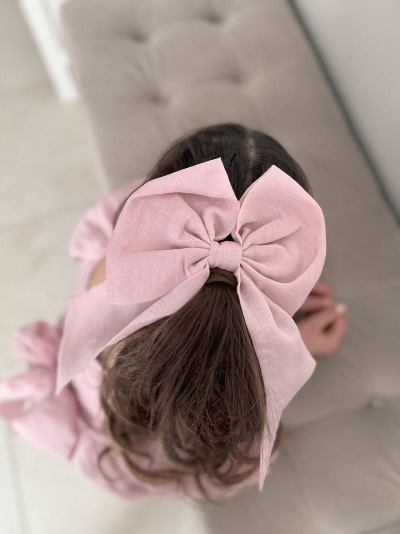 Dusty Pink Elegance Sailor Bow - A Little Lacey