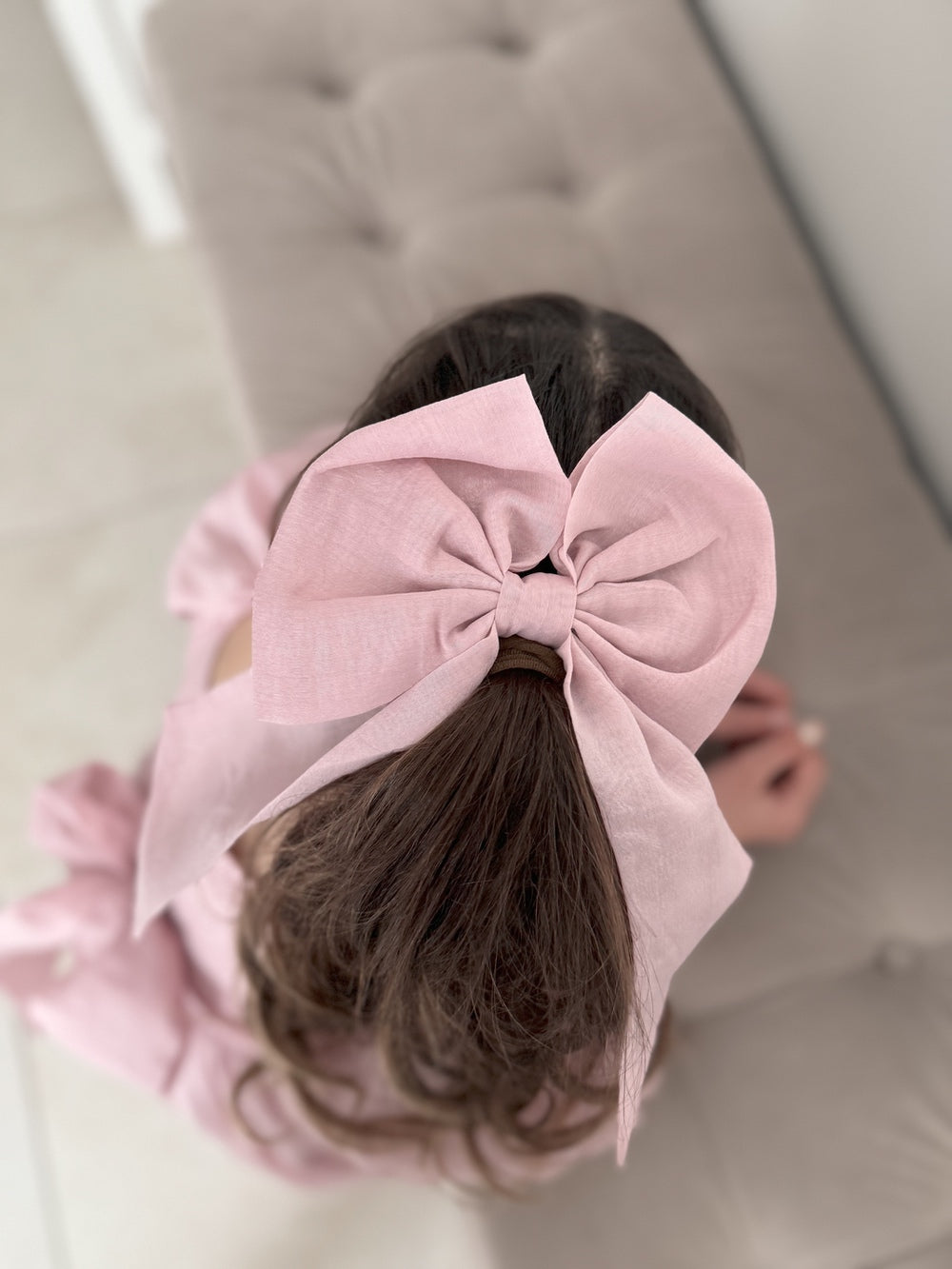 Dusty Pink Elegance Sailor Bow - All Accessories