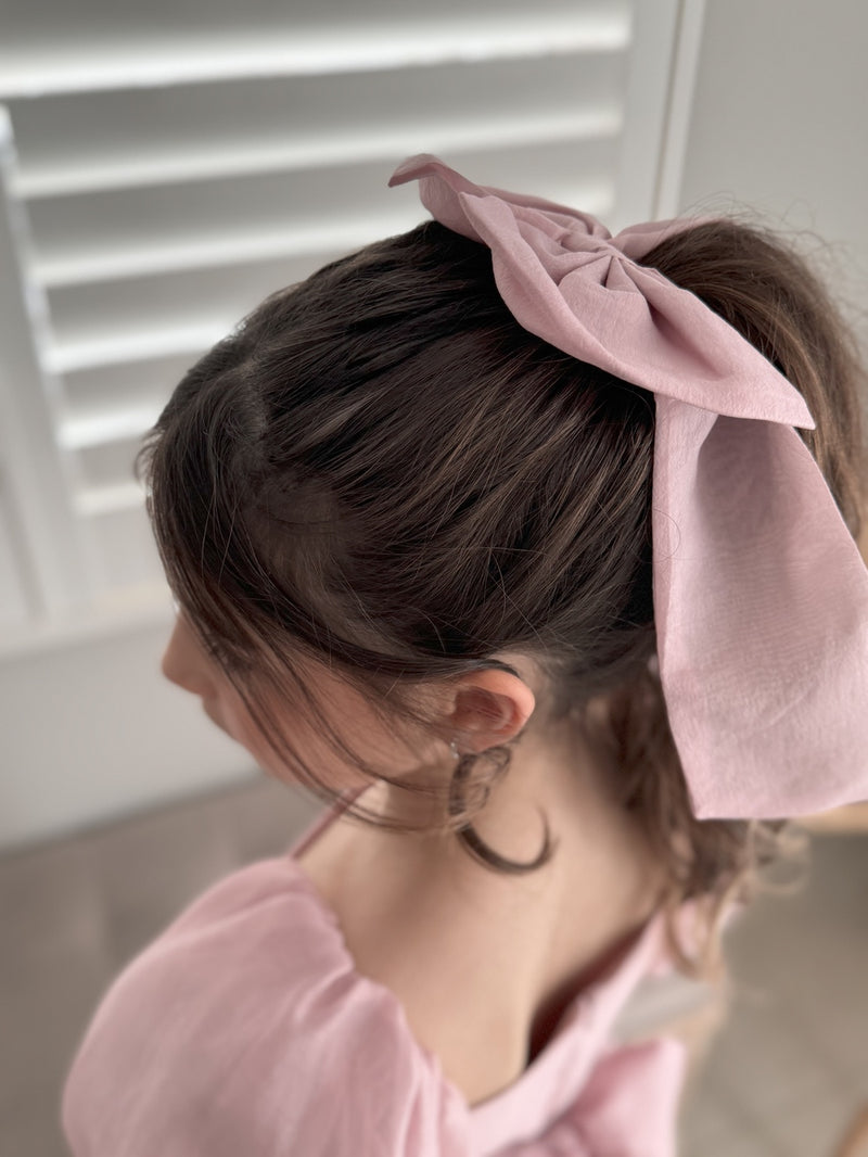 Dusty Pink Elegance Sailor Bow - A Little Lacey