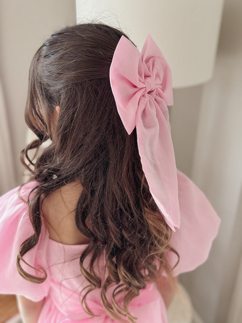 Candy Pink Elegance Sailor Bow - A Little Lacey