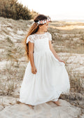 White Holy Communion Dress - Sasha - full length