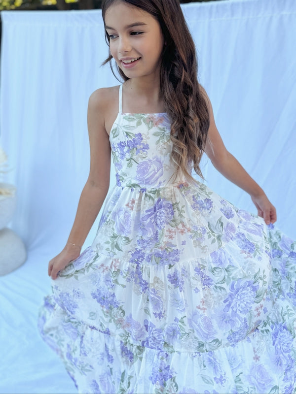 Savannah Girls Lilac Maxi Dress - Tween Girls Dresses