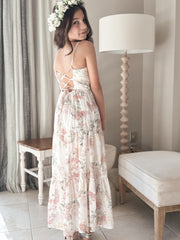 Savannah Girls Light Floral Maxi Dress - A Little Lacey