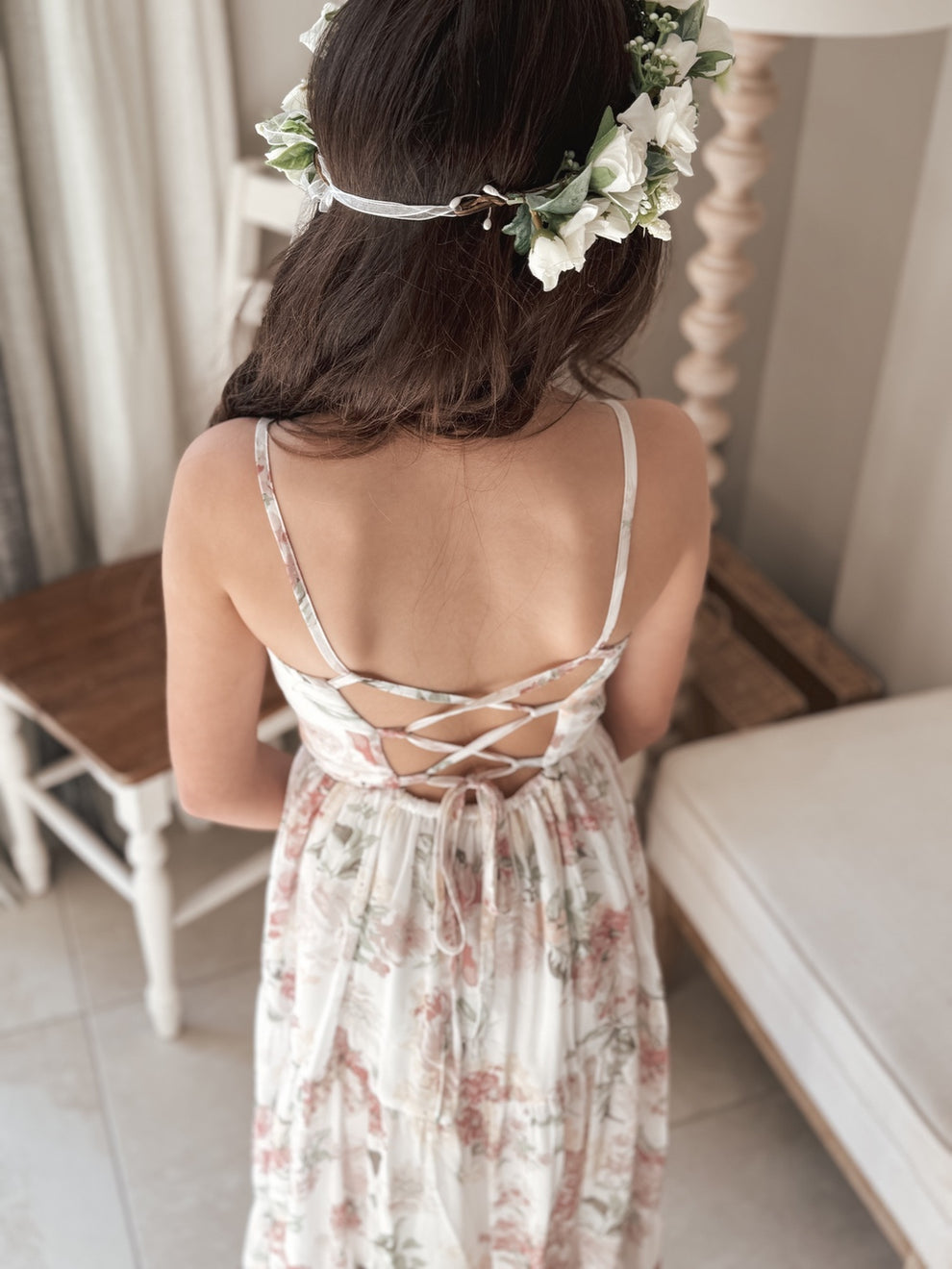 Savannah Girls Light Floral Maxi Dress - A Little Lacey · Photo 5 of 5