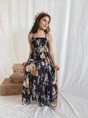 Savannah Girls Navy Maxi Dress - A Little Lacey