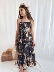 Savannah Girls Navy Maxi Dress - A Little Lacey