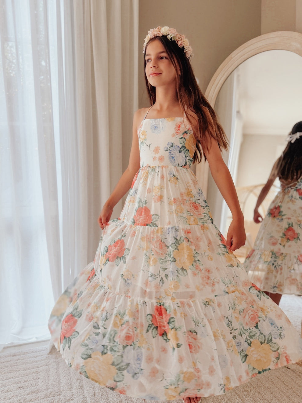 Savannah tropical dress full length view