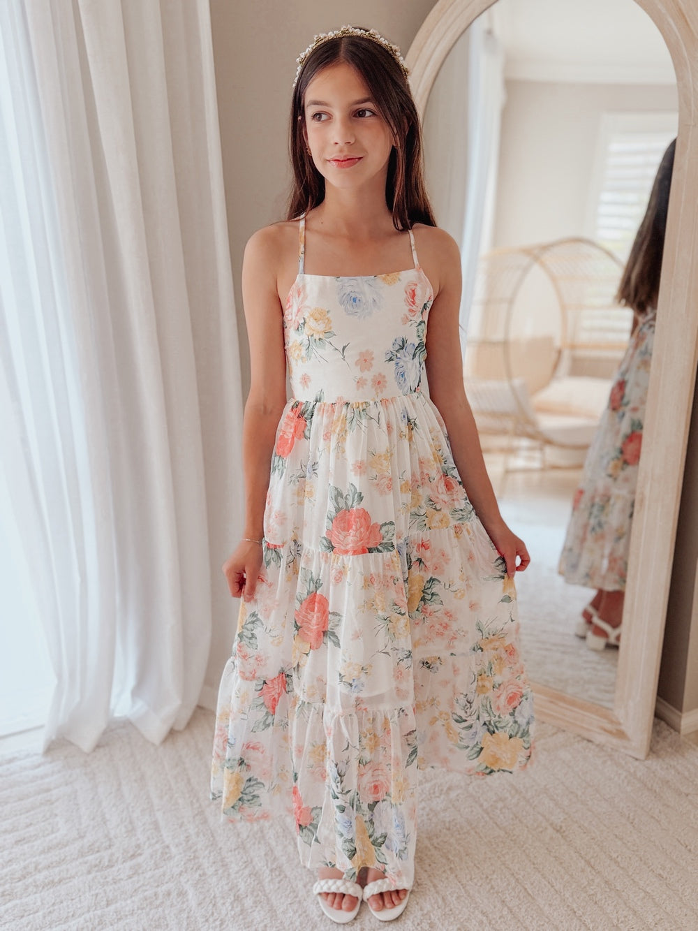 Savannah tropical dress full length view