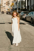 Sofia French Chiffon White Girls Dress - A Little Lacey · Photo 9 of 13