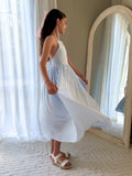 Sofia French Chiffon Light Blue Girls Dress - A Little Lacey · Photo 2 of 11