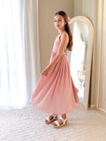 Sofia Dusty Pink French Chiffon Dress - A Little Lacey · Photo 1 of 21