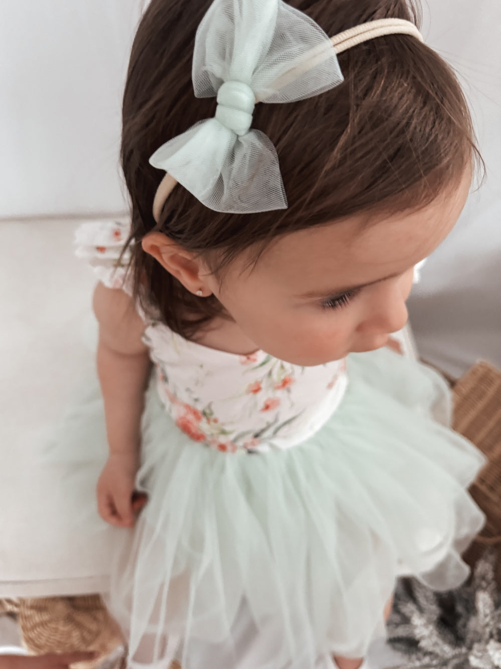 Stella Rose Bow - Green - Bows and Hairclips