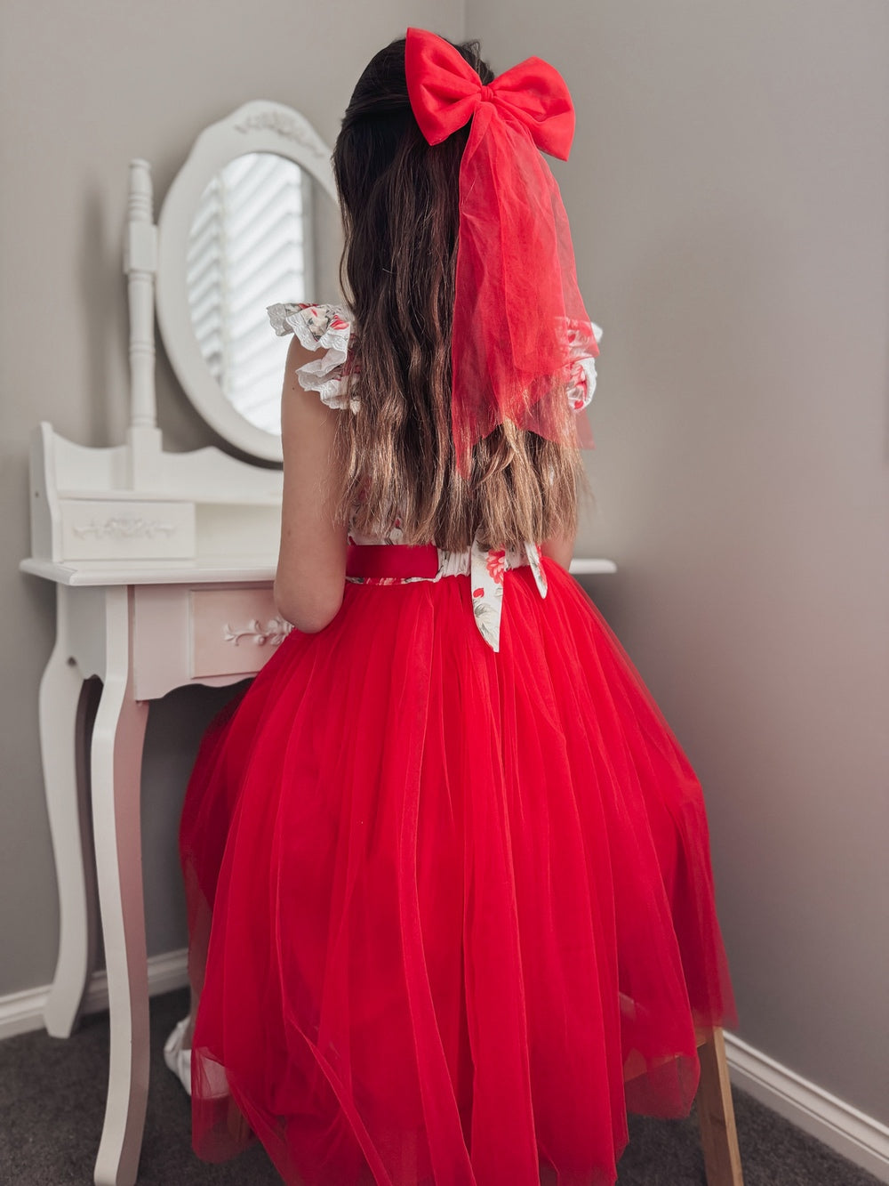 Stella Rose Bow - Red - Christmas Dresses and Rompers