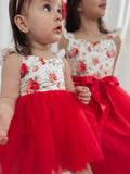 Stella Rose Baby Romper - Red - A Little Lacey · Photo 7 of 7