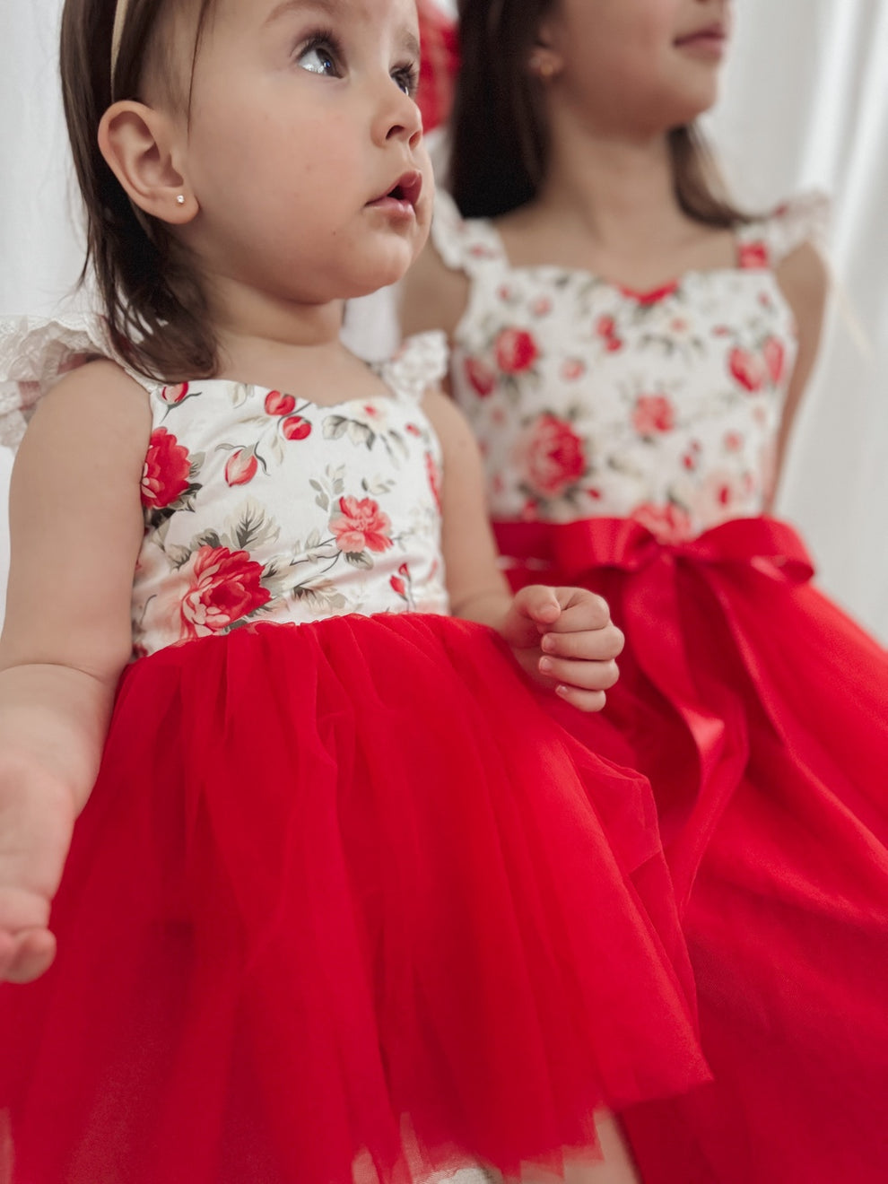 Stella Rose Baby Romper - Red - A Little Lacey · Photo 7 of 7