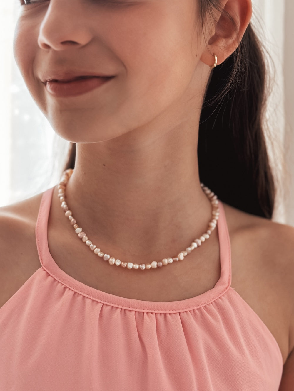 Sugar Plum girls necklace and bracelet set with pastel beads