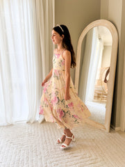 Savannah Girls Yellow Rose Maxi Dress - A Little Lacey