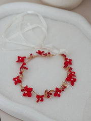 Scarlett Bloom Girls Red Headpiece - A Little Lacey