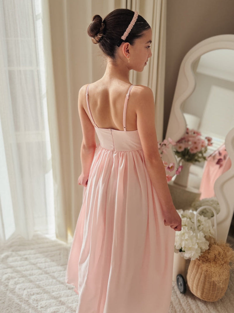 Sylvie Girls Light Pink Formal Dress - A Little Lacey
