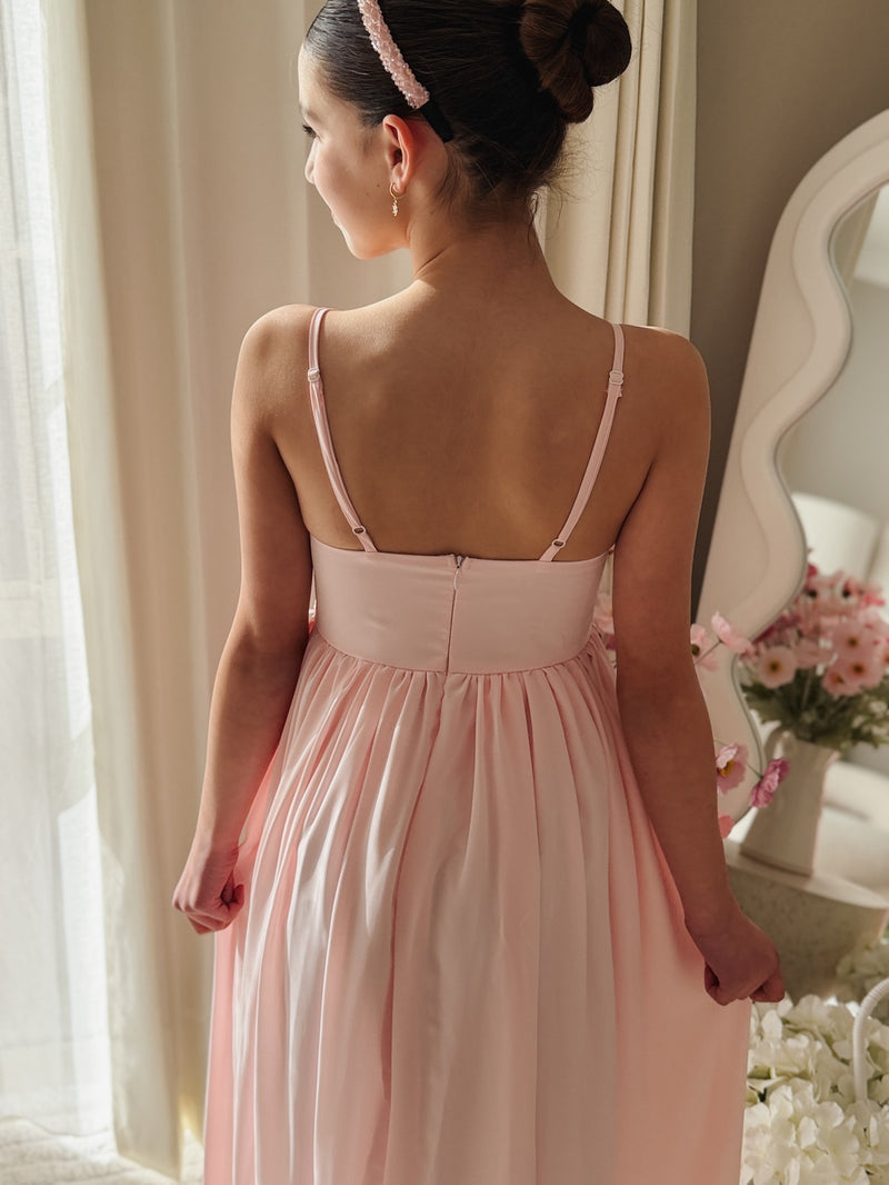 Sylvie Girls Light Pink Formal Dress - A Little Lacey