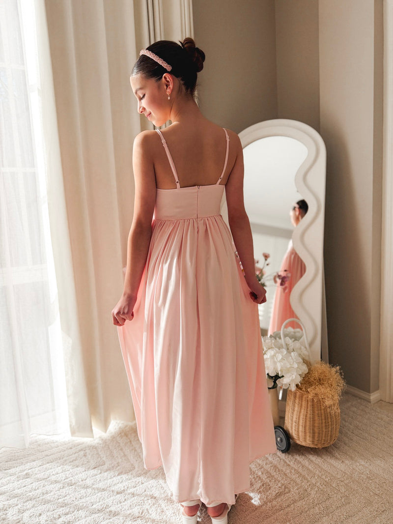 Sylvie Girls Light Pink Formal Dress - A Little Lacey
